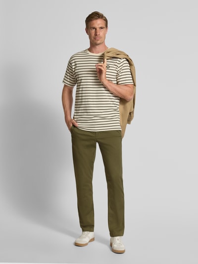 Tommy Hilfiger Straight fit chino van katoenmix Olijfgroen - 1