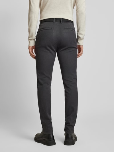 Tom Tailor Slim Leg Chino mit Gürtel  Dunkelgrau 5