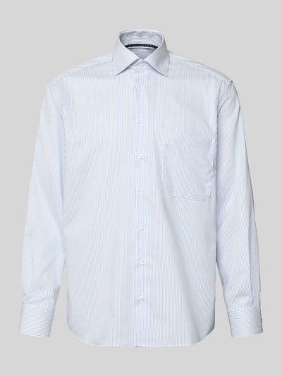 ETERNA Comfort Fit Business-Hemd aus Baumwolle mit Kentkragen Bleu 2
