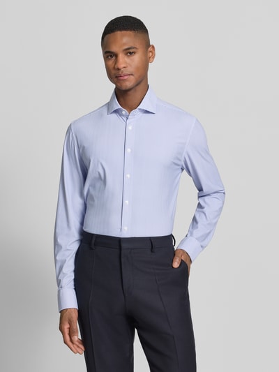 Seidensticker Koszula biznesowa o kroju slim fit z kołnierzykiem typu cutaway Błękitny 4