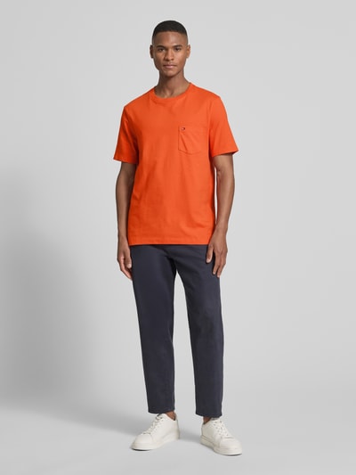 Tommy Hilfiger Regular Fit T-Shirt aus reiner Baumwolle Orange 1