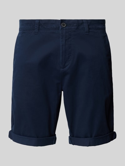 Tom Tailor Denim Slim Fit Chino-Shorts in unifarbenem Design Marine 2