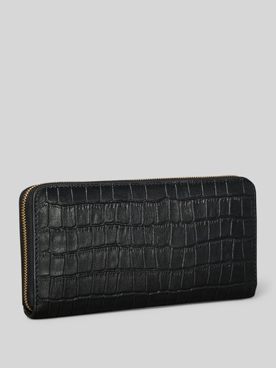 CK Calvin Klein Portemonnaie aus echtem Leder mit Label-Schriftzug Black 2