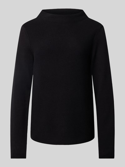 Marc O'Polo Slim Fit Strickpullover aus hochwertiger Baumwolle mit feinem Linksstrick Black 2