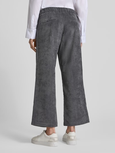 MAC Cropped Cordhose mit elastischem Bund Modell 'CHIARA' Anthrazit 5