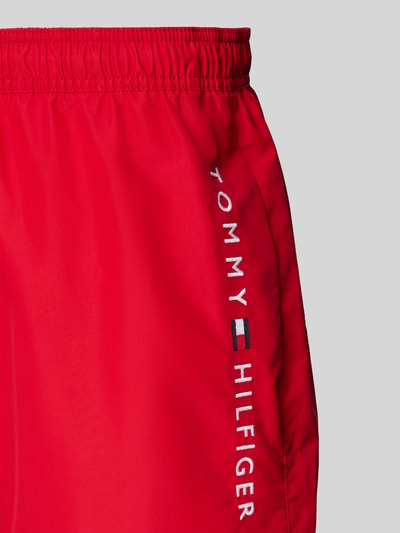 Tommy Hilfiger Badehose mit elastischem Bund Rot 2