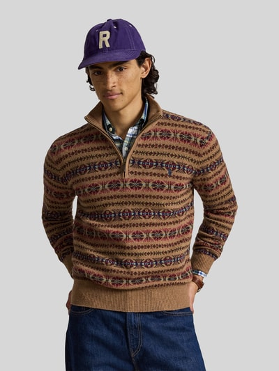 Polo Ralph Lauren Regular Fit Pullover aus reiner Wolle Beige 4