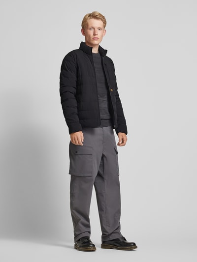 G-Star Raw Gewatteerd jack met opstaande kraag, model 'Foundation' Zwart - 1