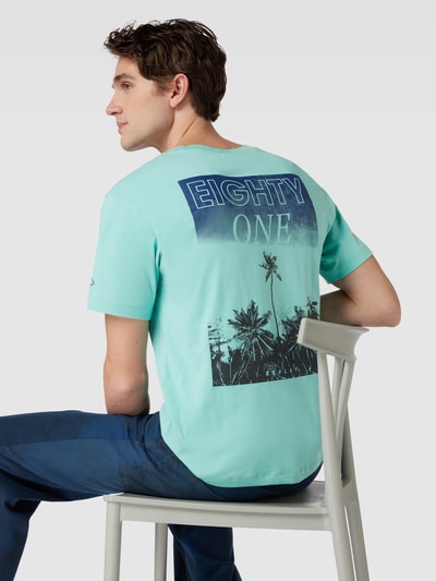 Replay T-shirt met label- en motiefprint Mintgroen - 3