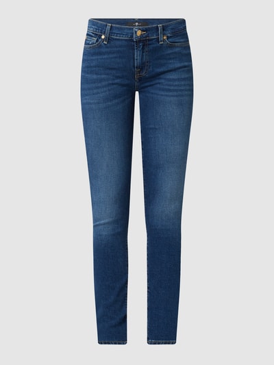 7 For All Mankind Skinny Fit Jeans mit Stretch-Anteil Blau 2