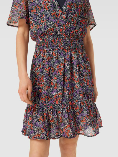 Esprit Knielanges Kleid mit floralem Muster Marine 3