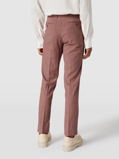 MCNEAL Slim fit pantalon in gemêleerde look Lichtrood - 5