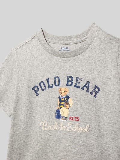 Polo Ralph Lauren Kids T-shirt z okrągłym dekoltem Średnioszary melanż 2