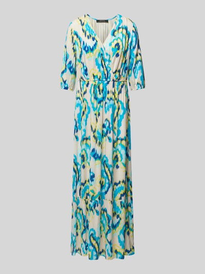 comma Maxi-jurk in wikkellook Turquoise - 2