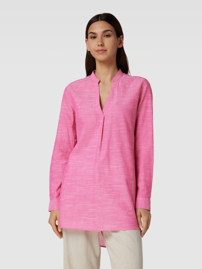 Montego Lange blouse met V-hals Fuchsia - 4