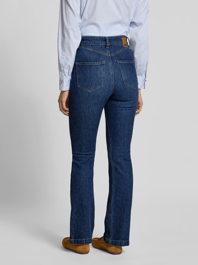 BOSS Jeansy z poszerzaną nogawką z mieszanki bawełny model ‘LYRIS’ Granatowy 5