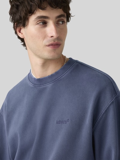Levi's® Relaxed Fit Sweatshirt aus Baumwoll-Mix  Jeansblau 3