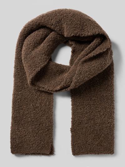 Marc O'Polo Schal aus Woll-Alpaka-Mix Dunkelbraun 1