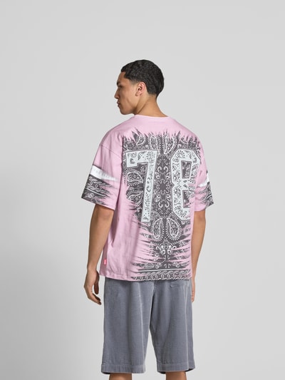 Diesel T-Shirt mit geripptem Rundhalsausschnitt Weiss 5