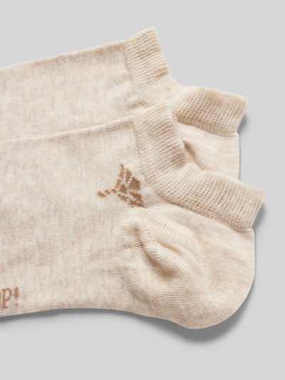 JOOP! Collection Socken mit Label-Print Modell 'Cornflower' Sand 2