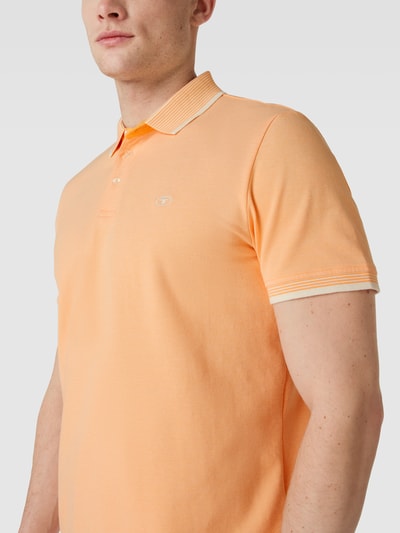 Tom Tailor Poloshirt met labelstitching Oranje - 3