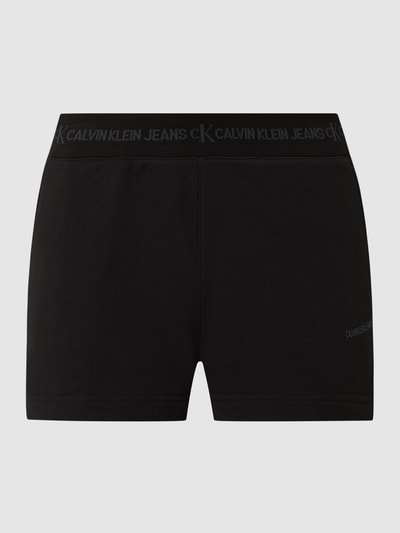 Calvin Klein Jeans Sweatshorts van biologisch katoen  Zwart - 2