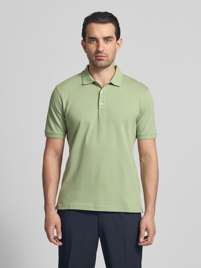 Brax Koszulka polo o kroju slim fit z Mieszanka bawełny Model 'Pete' Jasnozielony 4