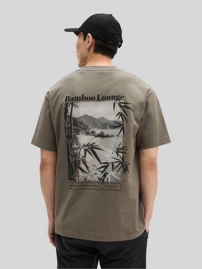 Marc O'Polo Relaxed Fit T-Shirt aus reiner Baumwolle Mittelgrau 5