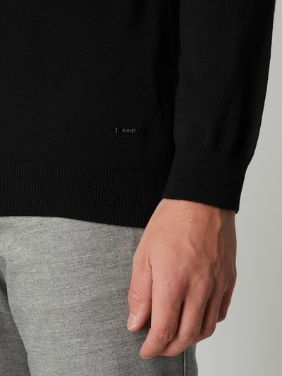 JOOP! Collection Rollkragenpullover aus Merinowolle Modell 'Donte' Black 3