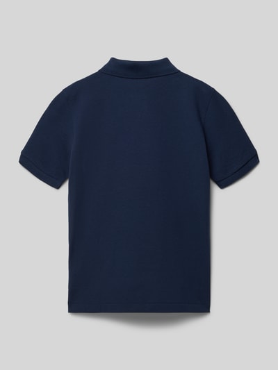 Produktfoto, Regular Fit Regular Fit aus reiner Baumwolle von Lacoste, kinder Poloshirt, Optik: Unifarben, Materialverarbeitung: Piqué, Material: reine Baumwolle, kurzarm, Farbe dunkelblau