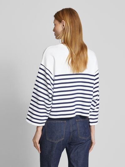 Lauren Ralph Lauren Sweatshirt mit Label-Stitching Modell 'JAMARIE' Weiss 5