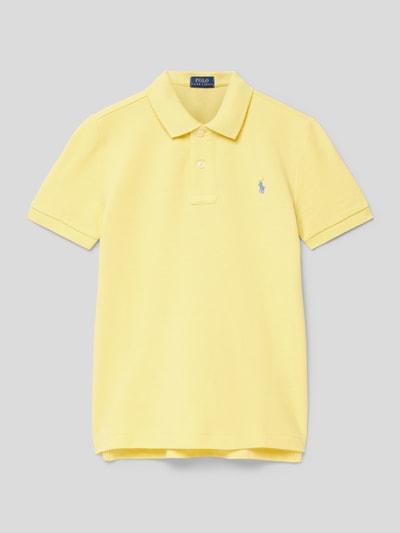 Polo Ralph Lauren Kids Poloshirt met logostitching Lichtgeel - 1