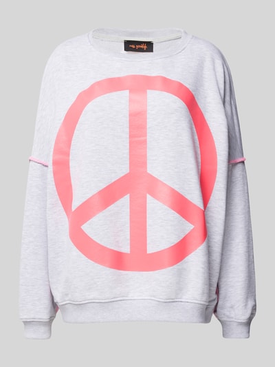 miss goodlife Sweatshirt mit Motiv-Print Hellgrau Melange 2