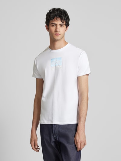Alpha Industries T-shirt z nadrukiem z logo Biały 4