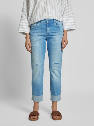 Angels Cropped Jeans im Used-Look Modell 'Darleen' Blau 4