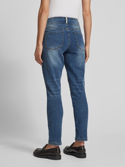 Buena Vista Straight Fit Jeans mit Label-Details Modell 'Tummyless' Blau 5