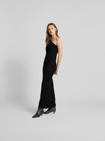 black palms Maxikleid mit One-Shoulder-Träger Black 1