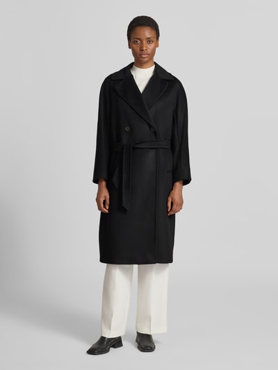 Weekend Max Mara Regular Fit Mantel aus reiner Schurwolle Modell 'RESINA' Black 4