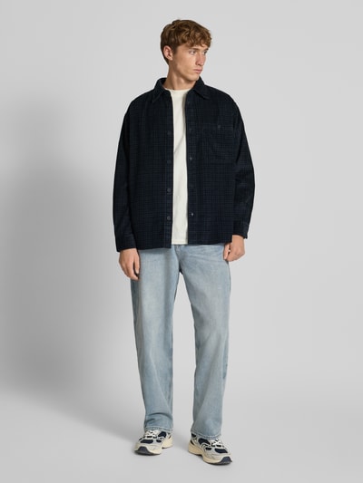 Only & Sons Loose Fit Hemd aus reiner Baumwolle Modell 'WALEED ' Black 1