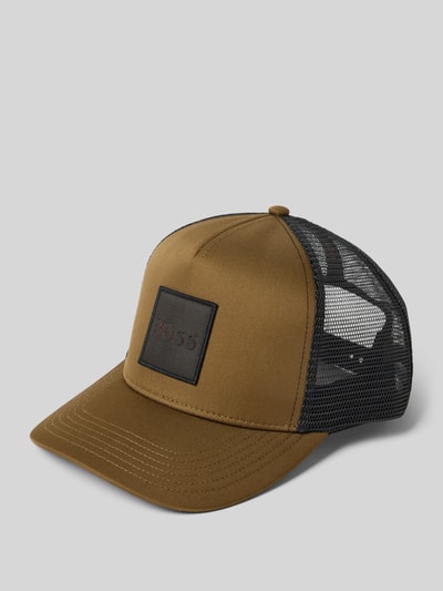 BOSS Trucker Cap mit Label-Patch Modell 'Elliot' Khaki 1