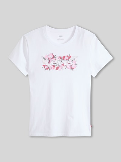 Levi's® t-shirt o kroju regular fit z czystej bawełny Biały 2