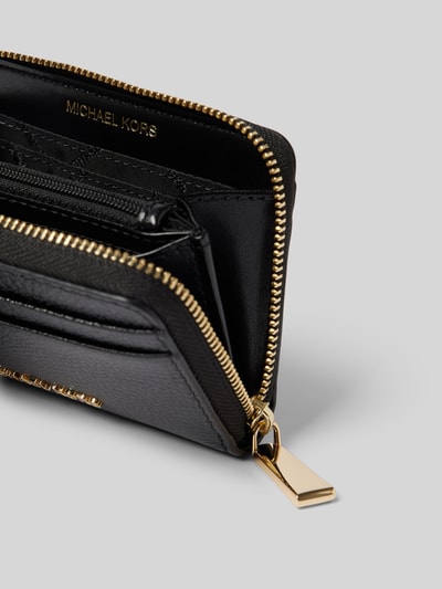 MICHAEL Michael Kors Portemonnaie mit Label-Applikation Modell 'JET SET' Black 3