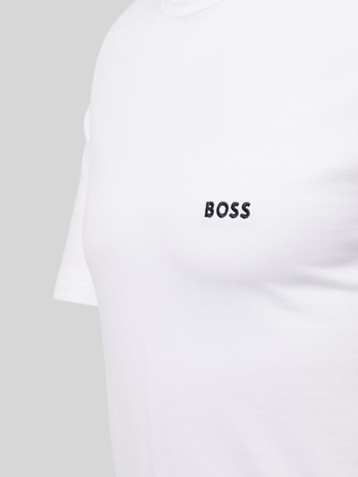 BOSS T-Shirt mit Label-Print im 3er-Pack Oliv 2