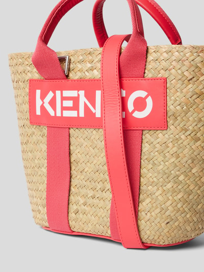 Kenzo Strandtasche mit Label-Print Koralle 3