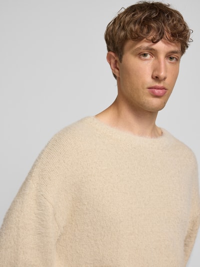 Pegador Gebreide pullover met labelpatch, model 'Watson' Offwhite - 3