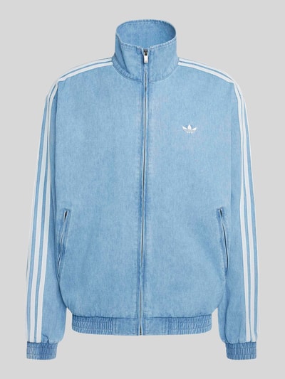 adidas Originals Loose Fit Trainingsjacke aus Baumwoll-Mix Modell 'FIREBIRD' Jeansblau 2