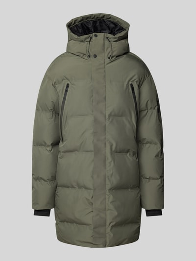 Jack & Jones Steppmantel mit Kapuze Modell 'ALPHA' Oliv 2