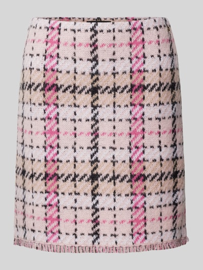 Marc Cain Gebreide rok met franjes en labeldetail Roze - 2