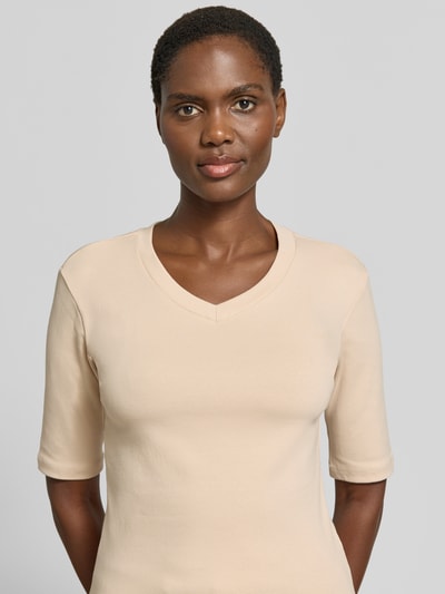 Christian Berg Woman T-Shirt mit Rundhalsausschnitt Beige 3