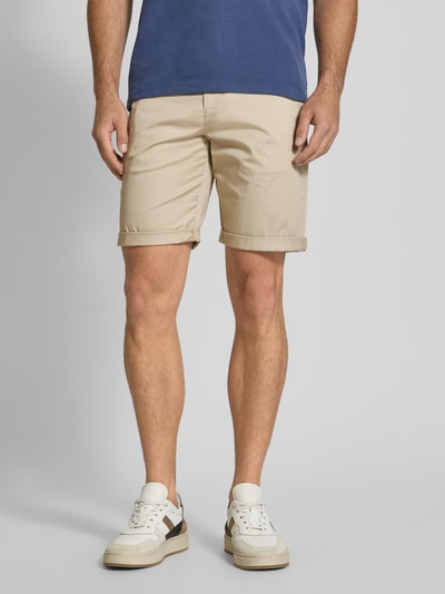 Tom Tailor Szorty chinosy o kroju regular fit z mieszanki bawełny Beżowy 4
